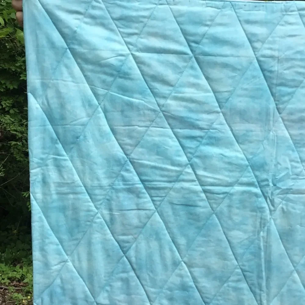 NWT Handcrafted Pastels Floral Quilt